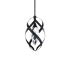 Schonbek Beyond Solan 10" Wide LED Crystal Mini Pendant with Clear Optic Crystal Black