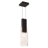 Schonbek Beyond Tryst 6" Wide LED Suspension Mini Pendant with Clear Optic Haze Crystal Black