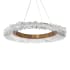 Schonbek Beyond Benediction 37" Wide LED Crystal Ring Chandelier with Clear Optic Crystal Aged Brass