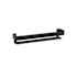Seachrome 18" Wall Mounted Shower Basket with Guard Rail Matte Black