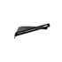 Seachrome 14-3/16" Stainless Corner Shower Shelf with Guard Rail Matte Black