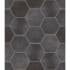 Shaw Halftone - 9" x 11" Hexagon Floor and Wall Tile - Glossy Visual - Sold by Carton (10.44 SF/Carton) Black Storm