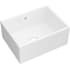 Shaws Shaker 23-7/16" Farmhouse Single Basin Fireclay Kitchen Sink White