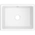 Shaws Shaker 23-7/16" Undermount Single Basin Fireclay Kitchen Sink White