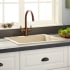 Signature Hardware Holcomb 24" Drop In Single Basin Granite Composite Kitchen Sink Beige