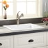 Signature Hardware Holcomb 24" Drop In Single Basin Granite Composite Kitchen Sink Cloud White