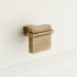 Signature Hardware Marta Solid Brass Cabinet Knob Antique Brass