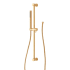 Signature Hardware 1.8 GPM Contemporary Tubular Single Function Hand Shower Package - Includes Slide Bar and Hose Brushed Gold