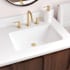 Signature Hardware Sawgrass 21" Porcelain Undermount Bathroom Sink White