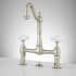 Signature Hardware 1.2 GPM Bridge Bathroom Faucet with Pop-Up Drain Assembly Brushed Nickel