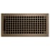 Signature Hardware Mission Brass Floor Register - 6" x 12" (6-3/4" x 13-5/8" Overall) Antique Brass