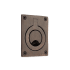 Signature Hardware 2-3/4 Inch Solid Brass Rectangular Flush Door Pull Oil Rubbed Bronze
