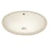 Signature Hardware 18" Porcelain Oval Undermount Bathroom Sink Biscuit