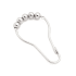 Signature Hardware Brass Roller Ball Shower Curtain Rings - Set of 12 Chrome