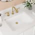 Signature Hardware 20" Rectangular Porcelain Undermount Bathroom Sink White