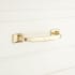 Signature Hardware Toulouse 3-3/4 Inch Center to Center Handle Cabinet Pull Polished Brass