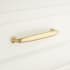 Signature Hardware Dinan 3-3/4 Inch Center to Center Handle Cabinet Pull Satin Brass