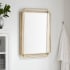 Signature Hardware Sethfield 29" W x 39-3/4" H Geometrics Rectangular Framed Bathroom Wall Mirror Gold Leaf