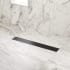 Signature Hardware Carmen 36" Linear Shower Drain with Flange Matte Black