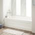 Signature Hardware Bradenton 60" x 30" Three Wall Alcove Acrylic Soaking Tub with Pre-Drilled Overflow Hole - Less Drain Assembly Biscuit