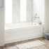 Signature Hardware Bradenton 60" x 32" Three Wall Alcove Acrylic Soaking Tub with Pre-Drilled Overflow Hole - Less Drain Assembly Biscuit