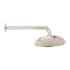 Signature Hardware 1.8 GPM 8" Wide Traditional Rain Shower Head with 18" Shower Arm Brushed Nickel