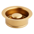 Signature Hardware 3 1/2" Stainless Steel, Kitchen Garbage Disposal Flange and Stopper Matte Gold