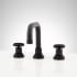Signature Hardware Hendrix 1.2 GPM Widespread Bathroom Faucet with Pop-Up Drain Assembly Matte Black