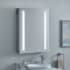 Signature Hardware Seren 24" x 32" Lighted Frameless 1 Door Medicine Cabinet with Tunable LED and Wireless Speaker Aluminum
