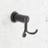Signature Hardware Mendi Single Robe Hook Black
