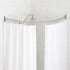 Signature Hardware 30" x 24" x 30" Corner Brass Shower Rod Brushed Nickel