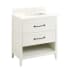 Signature Hardware Burfield 30" Freestanding Single Basin Vanity Set with Cabinet, Vanity Top, and Rectangular Undermount Sink - 8" Faucet Holes White / Arctic White