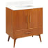 Teak / Feathered White