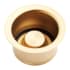Signature Hardware 3-1/2" Brass Kitchen Deep Garbage Disposal Flange and Stopper Brushed Gold