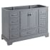 Signature Hardware Quen 48" Freestanding Single Basin Vanity Cabinet - Cabinet Only - Less Vanity Top Gray