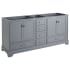 Signature Hardware Quen 72" Freestanding Double Basin Vanity Cabinet - Cabinet Only - Less Vanity Top Gray