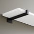 Signature Hardware Bodwell 9" Iron Shelf Bracket Black Powder Coat