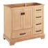 Signature Hardware Quen 36" Freestanding Single Basin Vanity Cabinet - Cabinet Only - Less Vanity Top Driftwood Brown