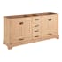 Signature Hardware Quen 72" Freestanding Double Basin Vanity Cabinet - Cabinet Only - Less Vanity Top Driftwood Brown