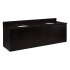 Signature Hardware Dita 72" Wall-Mount Double Basin Vanity Set with Cabinet, Vanity Top, and Oval Undermount Sinks - 8" Faucet Holes Absolute Black