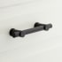 Signature Hardware Clanora 5-1/16 Inch Center to Center Bar Cabinet Pull Black / Matte Black
