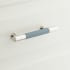 Signature Hardware Simbury 5-1/16 Inch Center to Center Bar Cabinet Pull Seafoam Green/Polished Nickel