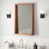 Signature Hardware Ranlyn 34" x 22" Framed Bathroom Mirror Natural Mango Wood