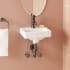 Signature Hardware Brynsdale 15" Rectangular Porcelain Wall-Mounted Bathroom Sink with Overflow and Single Faucet Hole White