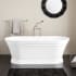 Signature Hardware Odenwald 67" Acrylic Soaking Tub with Integrated Overflow and Drain and Foam Insulation White