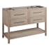 Signature Hardware Robertson 48" Freestanding Mahogany Single Basin Vanity Cabinet - Cabinet Only - Less Vanity Top Brushed White