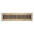 Signature Hardware 2-1/4" x 12" Brass Floor or Wall Register Antique Brass