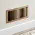 Signature Hardware 4" x 12" Brass Floor or Wall Register Antique Brass