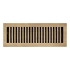 Signature Hardware 4" x 14" Brass Floor or Wall Register Antique Brass