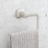 Signature Hardware Sefina 8" Wall-Mounted Towel Ring Brushed Nickel